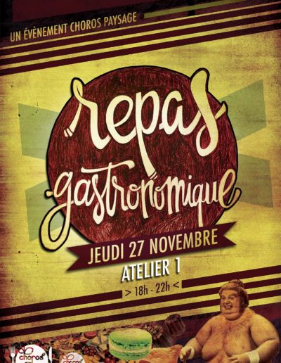 affiche repas gastro ensapbx